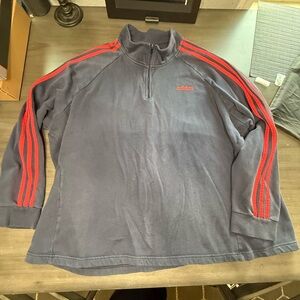 Adidas Black Fleece with Red Logo